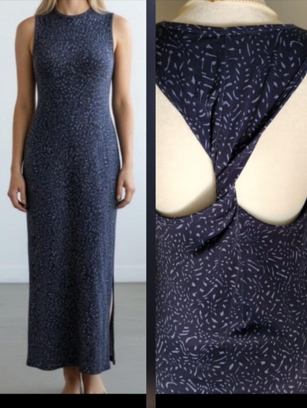 Banana Republic Navy Knit Sleeveless Dress S